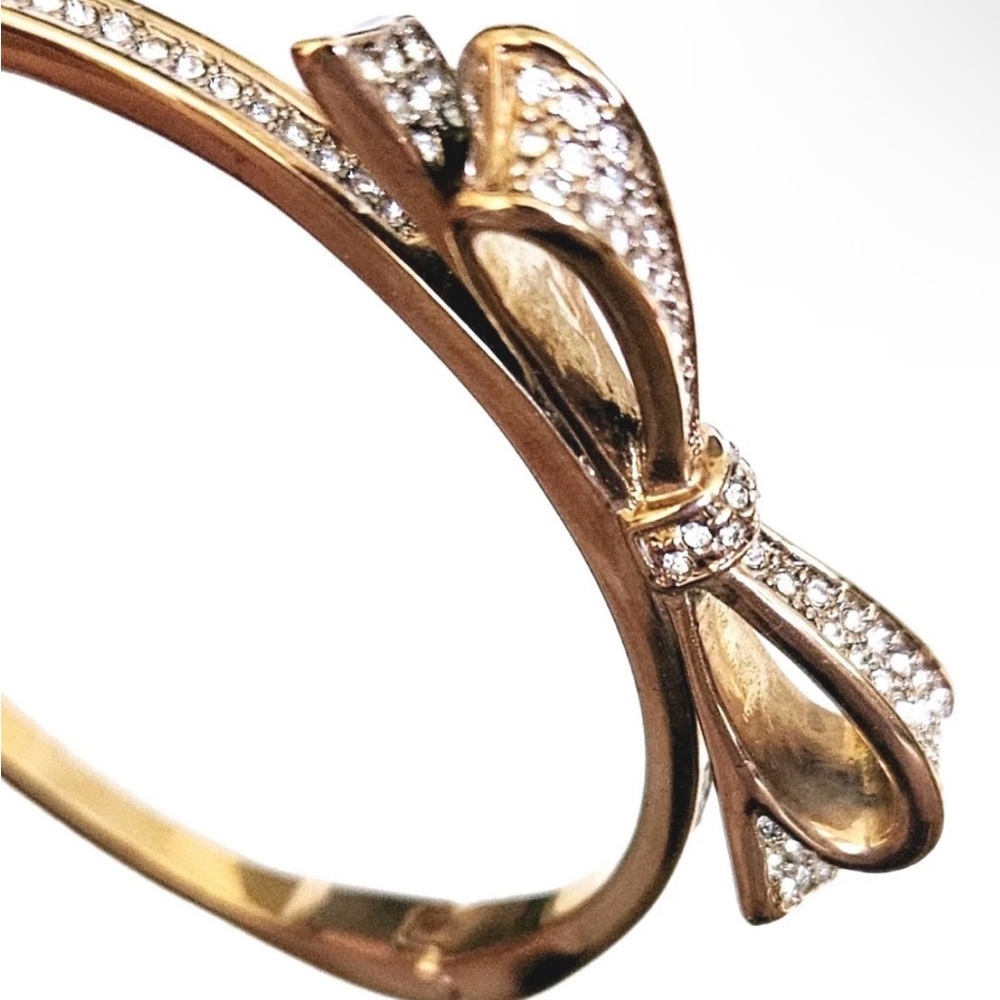 Kate Spade Love Notes Rose Gold Bow Bracelet - Picture 3 of 7